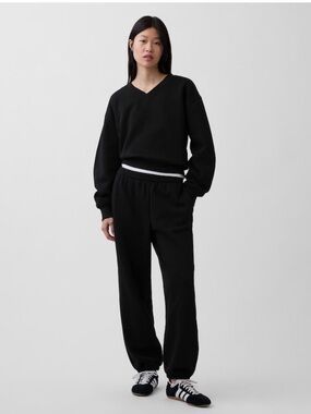 GAP Black Women's High Waist Vintage Joggers - Medium Tall